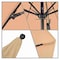 California Umbrella 7.5' Black Aluminum Market Patio Umbrella, Olefin Beige 194061334720 - alternate 2